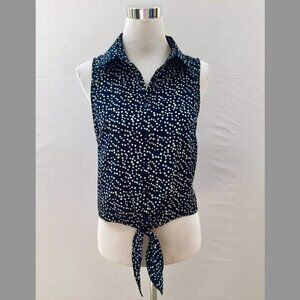 Urban Outfitters - Polka Dot Front Tie Top